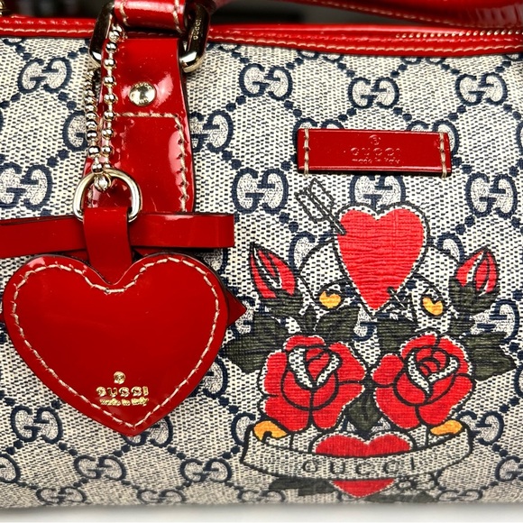 Gucci Mini Tattoo Heart Joy Boston Bag - Picture 7 of 11